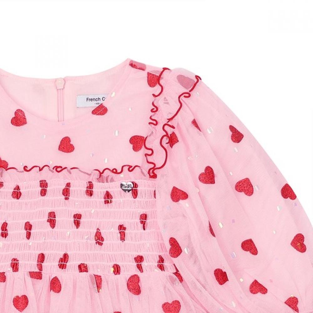 French Cat Pink Heart Shas Smoking Dress Q52dao070p1