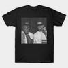 Men Black Print T-shirt Joe Burrow Jamarr Chase Graphic Retro Vintage No-Cut Transfer Paper Print Cotton Tshirt