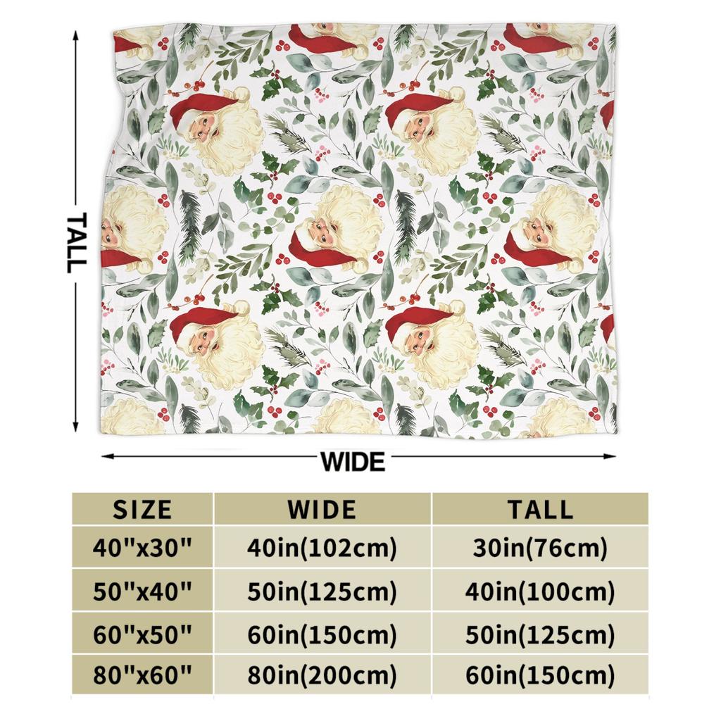 Merry Christmas Festive Super Warm Blankets Camping Plush Throw Blanket Fluffy Couch Chair Flannel Bedspread Sofa Bed Cover