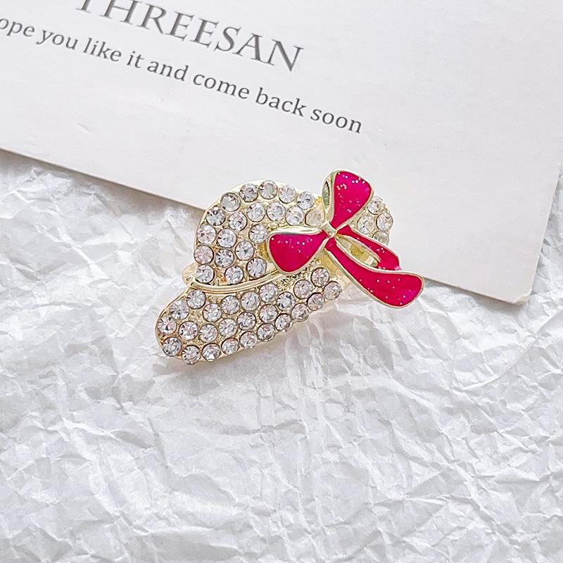 High-End Pearl & Rhinestone Butterfly Brooch for Women's Fashion Suits and Scarves