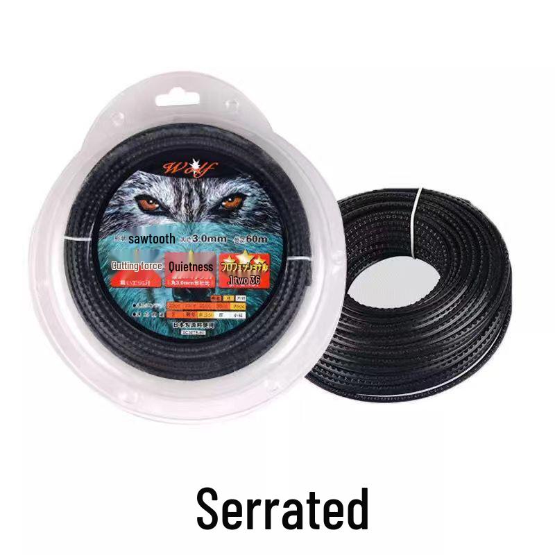 Universal Two-Color Serrated Grass Cutting Line Rope for Lawn Mowers