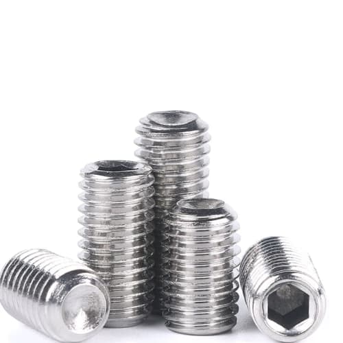 Pack of 20 M6 Hex Socket Set Screws, 304 Stainless Steel Enameled Set Screws (M6*10mm)