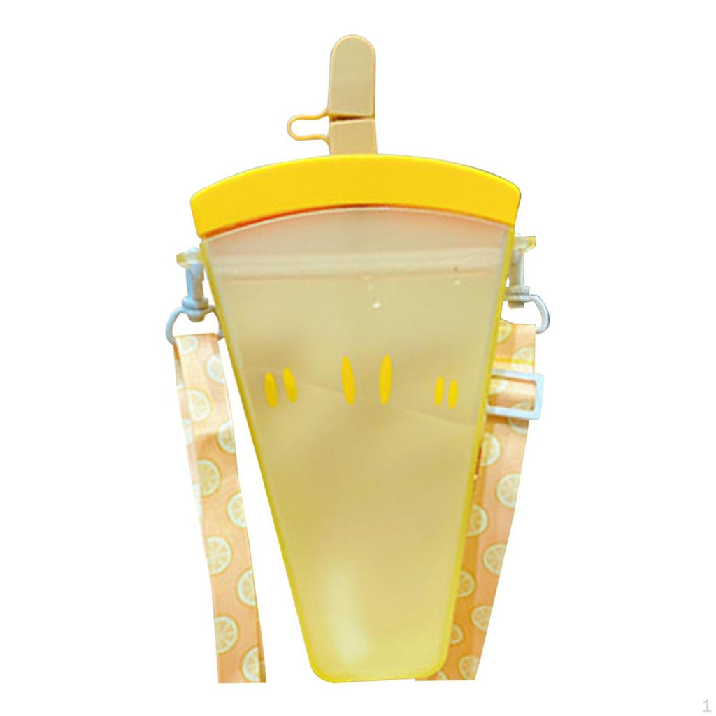 Creative 500ml Water Bottle with Straw for Outdoor Activities