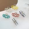 Acrylic Love Hair Claw Clip for Girls Korean Colorful Transparent Head Shark Hairpin Women Hair Accessories Crab Clip