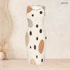 Womens Plus Size Geometric Printed Two Piece Set Sleeveless Bodycon Dress And 3 4 Sleeve Open Front Cardigan