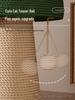 Durable Sisal Mushroom Cat Scratching Post: Vertically Mounted Claw Sharpening Toy