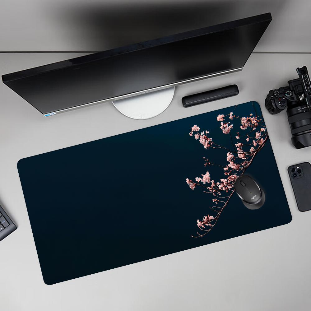 Sakura Fiore di Ciliegio Giapponese Tappetino Mouse Gaming XXL Casa Nuovo HD Mousepad XL Tappetino Tastiera Antiscivolo Tappeto Ufficio Laptop Mouse Pad
