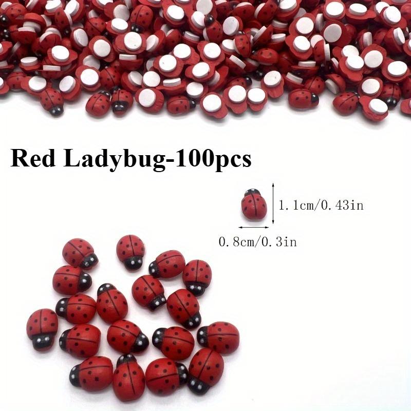 

Mini Ladybug Stickers, Self-Adhesive Decorative Accessories,DIY Crafts,Greeting Card Making,Party Decorations,Room Decor Accents