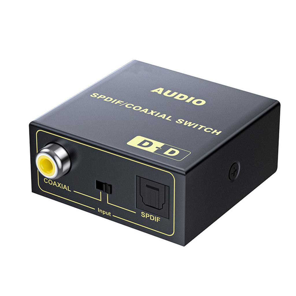 Coaxial to Optical Sound Converter Multifunction Metal Shell SPDIF Optical to Coaxial Digital Sound