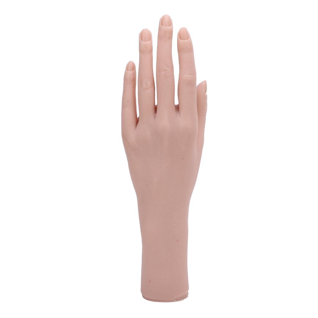 Realistic Silicone Female Hand Model Nail Training Hand Soft Flexible Silicone Female Mannequin Hand for Showing Jewelry