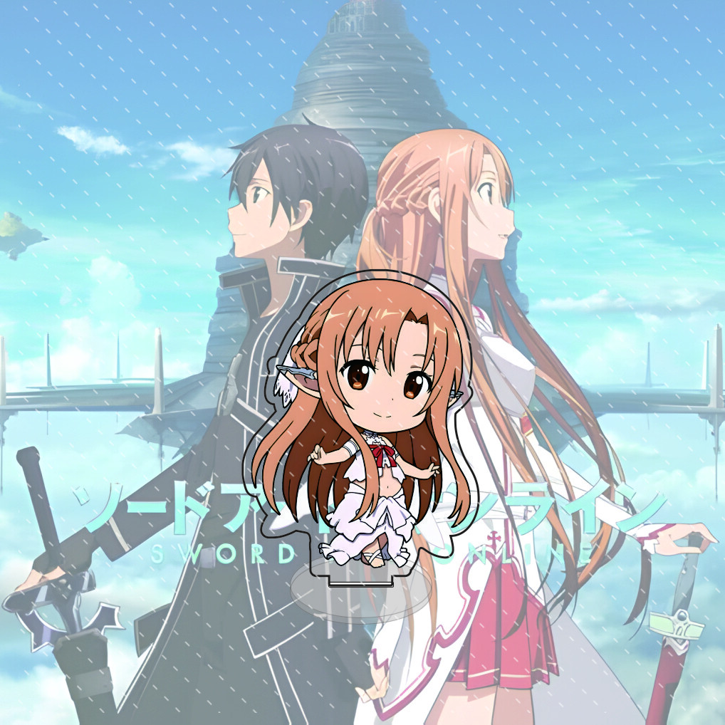 

Sword Art Online Anime Acrylic Stand Model Action Desktop decoration Collect gift 10cm 10 cm