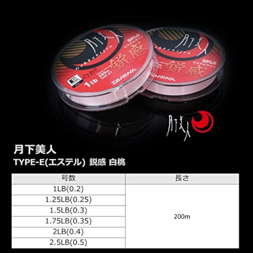 Daiwa (DAIWA) Michito Tsukishita Beauty TYPE-E (ESTER) Sharp 200M White Peach 1.5LB