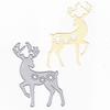 Nowe wykrojniki metalowe Świąteczny Jeleń do scrapbookingu, wytłaczania kwiatów DIY, stal węglowa i nóż do wklejania