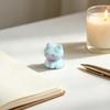 2Pcs Cat Figurines Resin Flocking Mini Cute Cat Decor for Car Dashboard Office Desk Bedroom Kitchen Countertop Accessories
