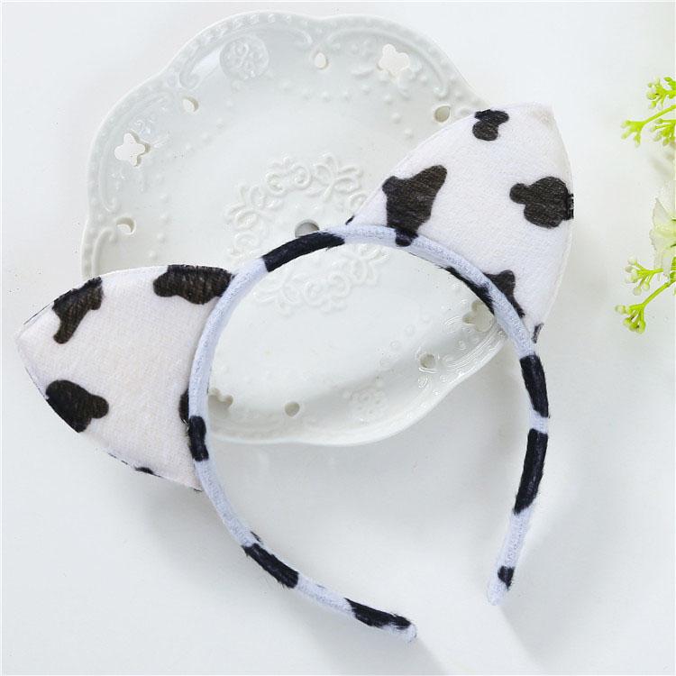Animal Plush Ears Headband Cute Cartoon Hair Head Hoops Hairband For Women Girls Makeup Washing Hair Accessories