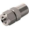 1/8" 1/4" 3/8" BSPT Male X 6/8/10/12mm OD PU Tube Air Pneumatic Quick Coupler Fast Twist Hose Stainless 304 Connectors Fitting