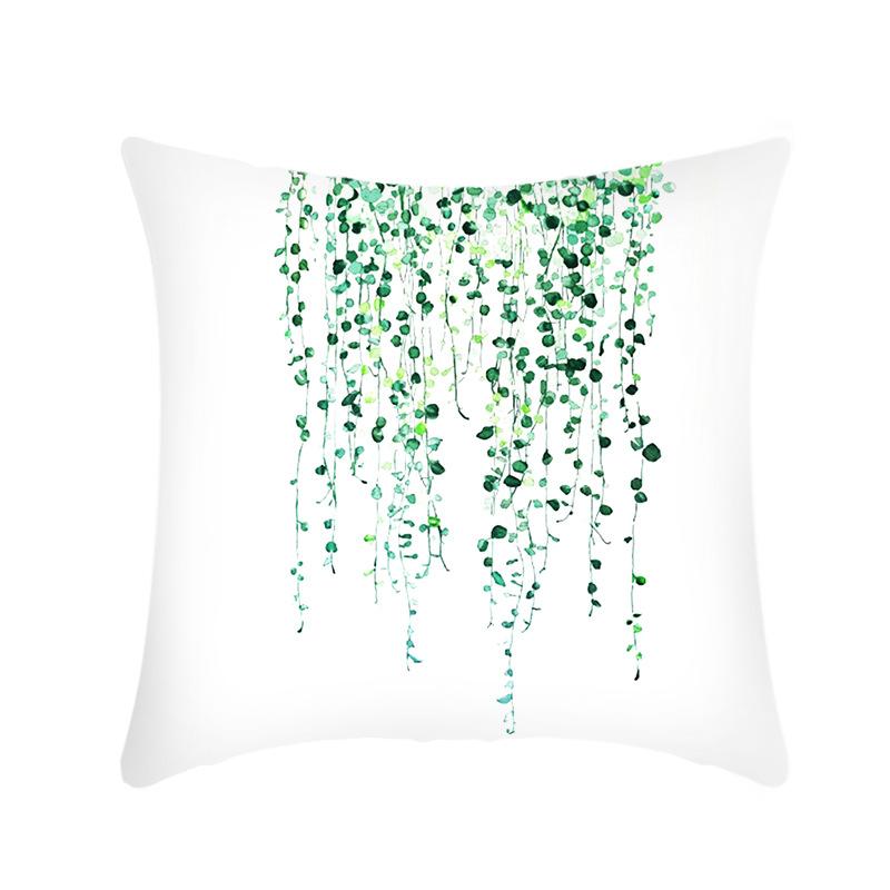 New Green Plant Pillow Ins Creative Home Sofa Pillow Cover Does Not Contain Core
