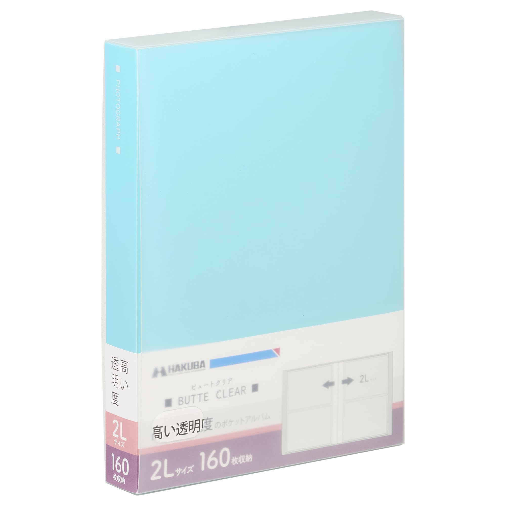 

HAKUBA Beaut Clear 160 Light Фотосумка-кейс Фото 4977187536379 Альбом карманного типа, [Размер 2L, Листы, Синий] Хранение, Карманный тип, В комплекте, Альбом,