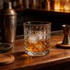 Drinking Glasses Juice Beverage Mug Nordic Style Relief Glass Cup Transparent Drinkware Juice Cold Drink Mug Party Bar Glassware