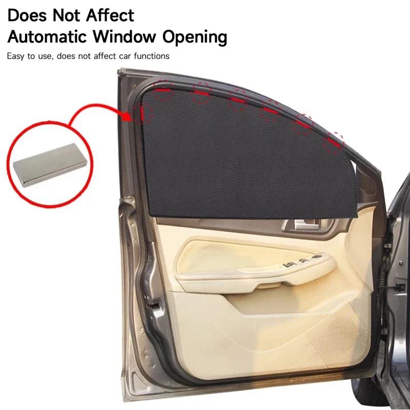 Magnetic Car Sun Shade UV Protection Car Curtain Window Sunshade Side Mesh Sun Visor Summer Protection Auto Film