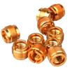 5Pcs/Set Microphone Mic Screw Clip Thread Adaptor 3/8" To 5/8" Connector Golden