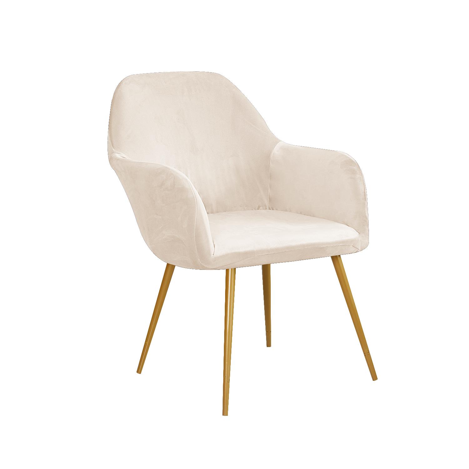 

Бархатный чехол на высокое кресло, чехол на стул в форме дуги, эластичная подушка на обеденный стул, встроенный чехол на диван бежевый