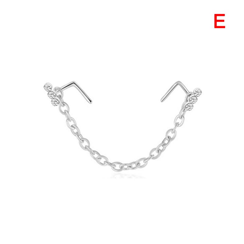 Kit 15 Pezzi Piercing Al Naso In Acciaio Inox Con CZ E Opale - Gioielli Anallergici - Foto 3