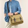 Korean Canvas Messenger Bag: Trendy Large Capacity Shoulder Bag for Men, Students, and Camera Gear