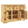 VidaXL Buffet Corona Brown 112x44x78 Cm Solid Wood Mexican Pine, Storage Furniture, Kitchen Storage Furniture, 355083