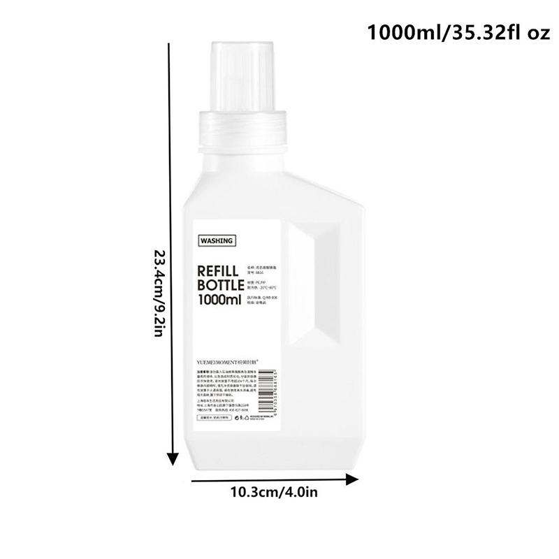 400/600/1000 ml Grote Capaciteit Huishoudelijke Wasverzachter Wasmiddel Flessen Opbergbak Shampoo Douchegel Dispenser