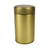 Fitted-Lid Tea Powder Storage Tin, Cylindrical Tinplate Canister for Organizing Tea Leaves, Spices, and Sugar Packets