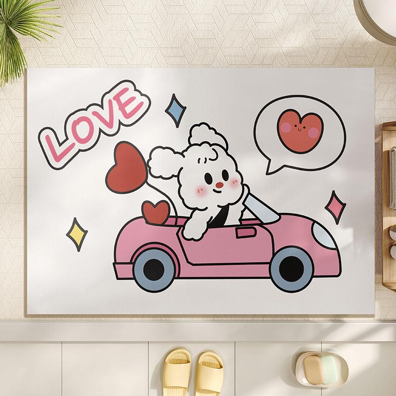 

Diatom Mud Floor Mat Bathroom Bathroom Bathroom Entrance Entrance Water Absorption and Non-slip Kitchen Foot Mat Toilet Toilet Carpet 30 * 40cm