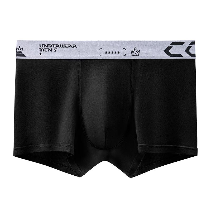 Męskie bokserki z czystej bawełny, oddychające - przyjazne dla skóry, jednokolorowe spodenki sportowe