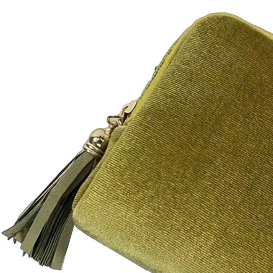 Yousheng Jewelry Storage Bag with Multi-pockets Portable Watch Earring Necklace Bracelet Ring Organizer Case Jewelry Pouch with Tassels Zipper