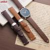 Handmade Retro Oil Wax Leather Strap 18mm 20mm 22mm Quick Release Bracelet Belt for Seiko for Omega Business Men Women Watchband