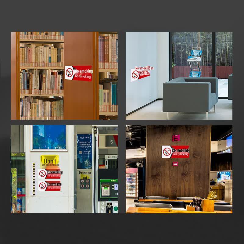 No Smoking Warning Sign Sticker
