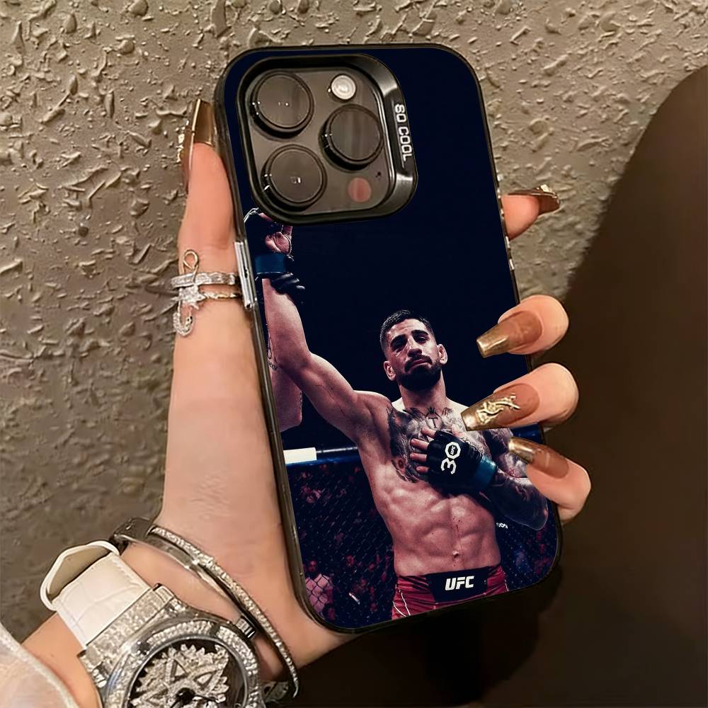 C-Champion Ilia T-Topuria  Phone Case For iPhone 17,16,15,14,13,12,11 Plus,Pro Max,XS,Colorful Silver Phone case Funda Cover