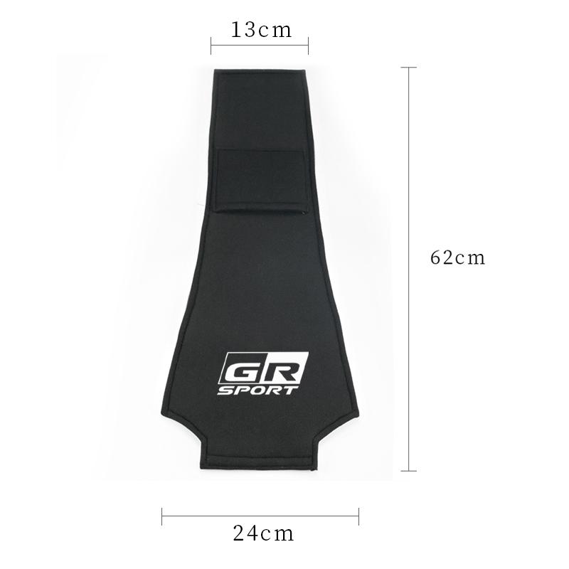 wszbn9 1PCS Car seat headrest cover for for Toyota GR Sport TRD Auris Camry C-HR Rav4 Aqua Yaris Corolla accessories car styling