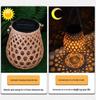 Waterproof Solar USB-Charging Red Bamboo Lantern for Outdoor Wedding Décor