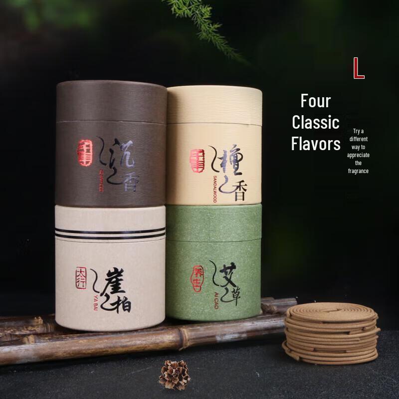 JINGRUIXIANG Sandalwood & Mugwort Coil Incense