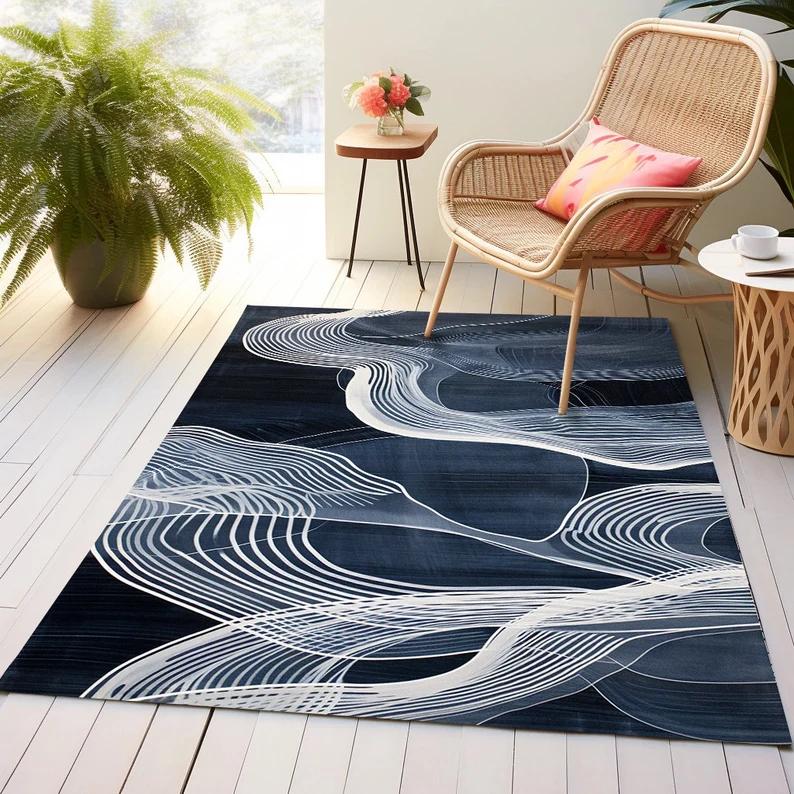 

Orange Rug Patio Rug Home Decor Rug Contemporary Rug Non Slip Rug Gift Rug Balcony Rug Living Room Rug, Bedroom Rug Outdoor Rug 40x60cm