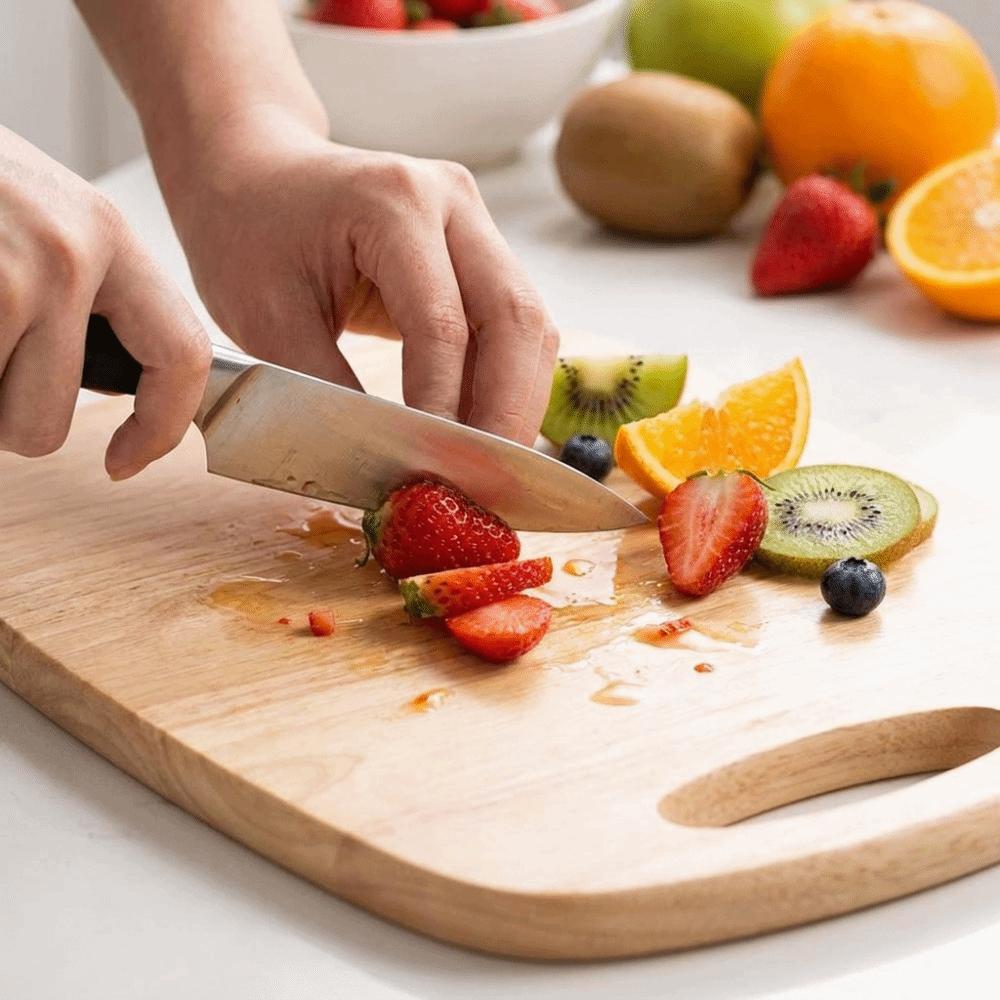 Thickened Wooden Cutting Board Solid Wood Bread Cutting Board Food Board Cheese Board Kitchen