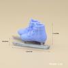 Dollhouse Mini Simulation Skating Shoes 1 Pair Realistic Tiny Ski Footwear Model for Mini Scene Decor Creative Hobby Gifts