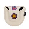 Black Clover Golf Headcover, Luau Mallet Putter Cover, White/Purple/Navy, BCJS5AF004ML