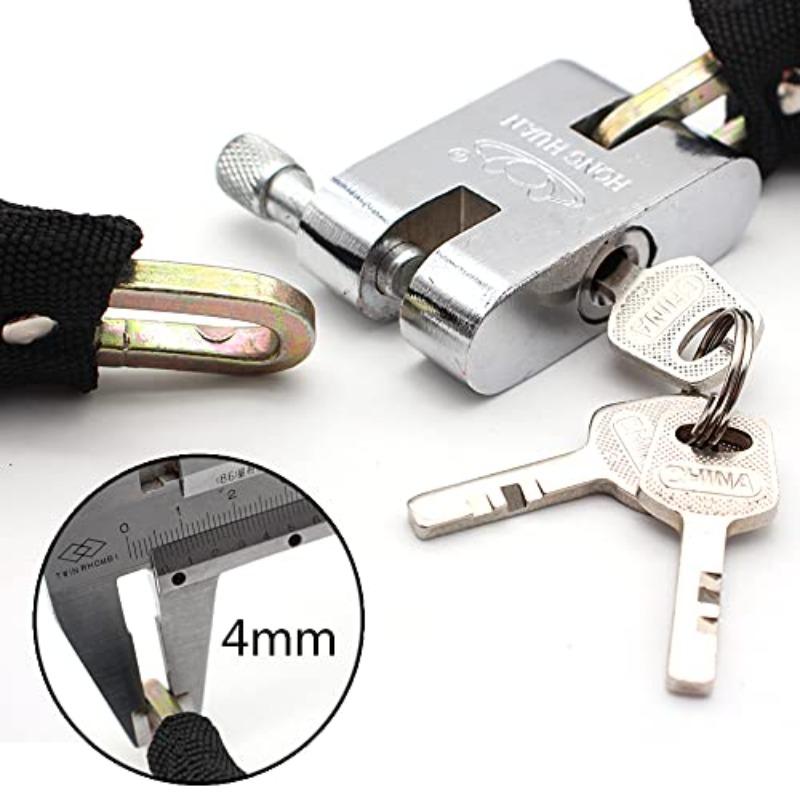 Anti Theft Bike Lock Suitable for Mountain Bikes on Highways Thickened and Hardened Lightweight Bike Chain Lock with High Safety