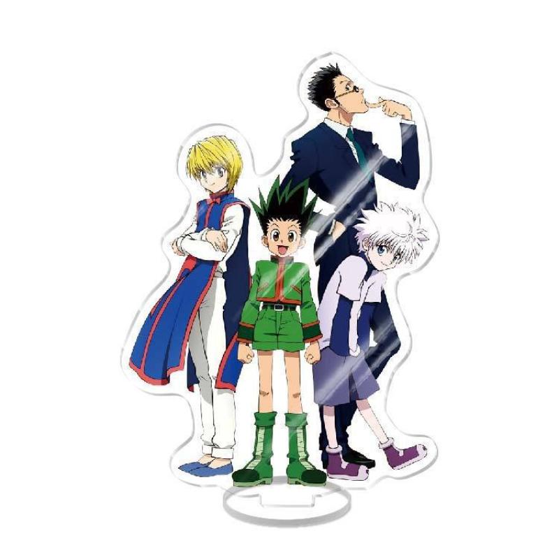 Hunter X Hunter Animation Peripheral Gonzo Killua Student Campus Desktop Decoration Acrylic Stand Model Cute Stand Pvc 15cm
