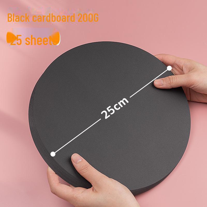 

Двусторонний белый и черный картон Yuanhao: Круглая бумага для рисования и рукоделия размером 21/25/29/36 см.