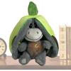 Breathable Sleep Buddy – Interactive Cuddle Buddy  Cartoon caricature, soothing animal plush toy with breathing motion lights green