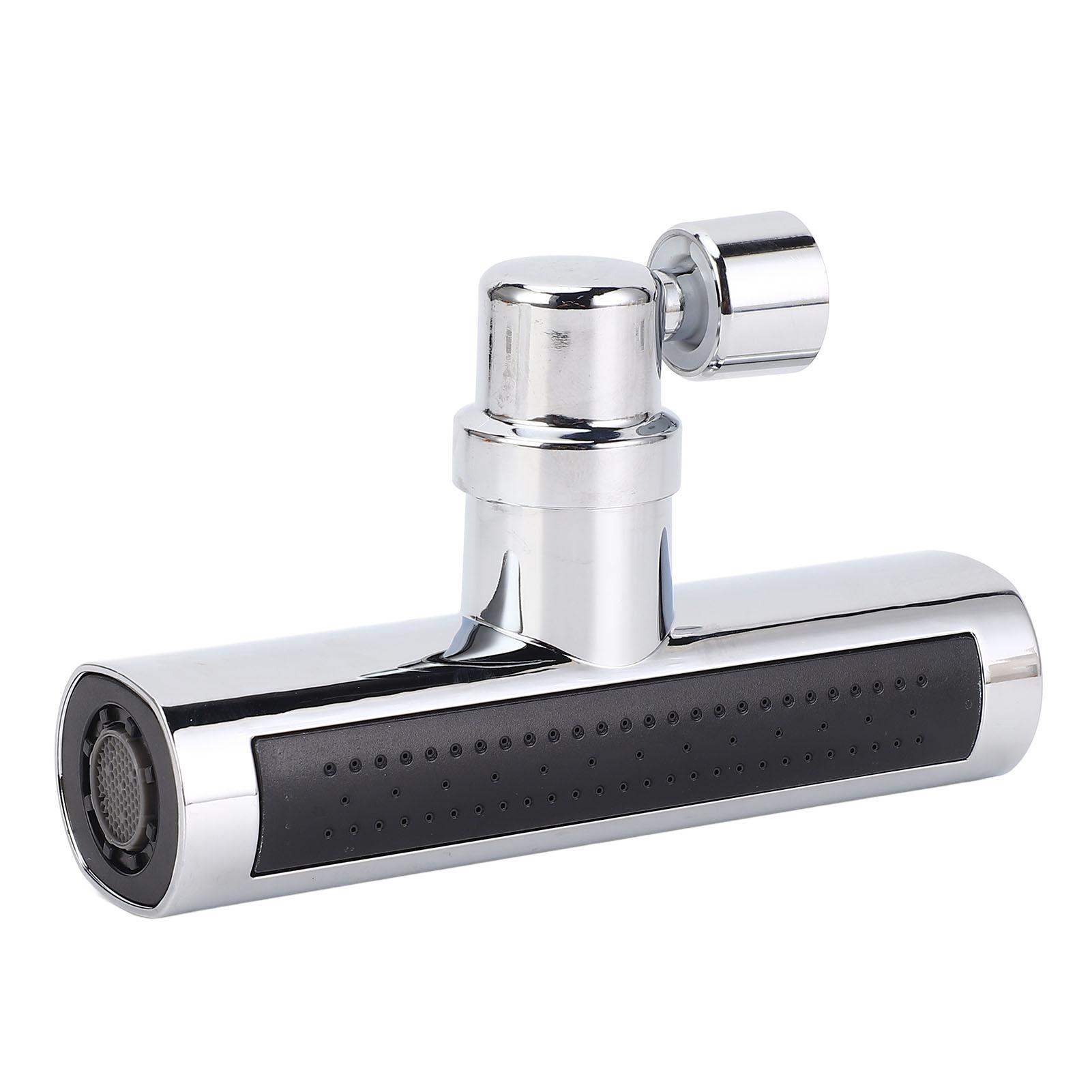 

Кухонный удлинитель крана 360 градусов, 4 режима, водопад, насадка для крана высокого давления, сменный, серебристый