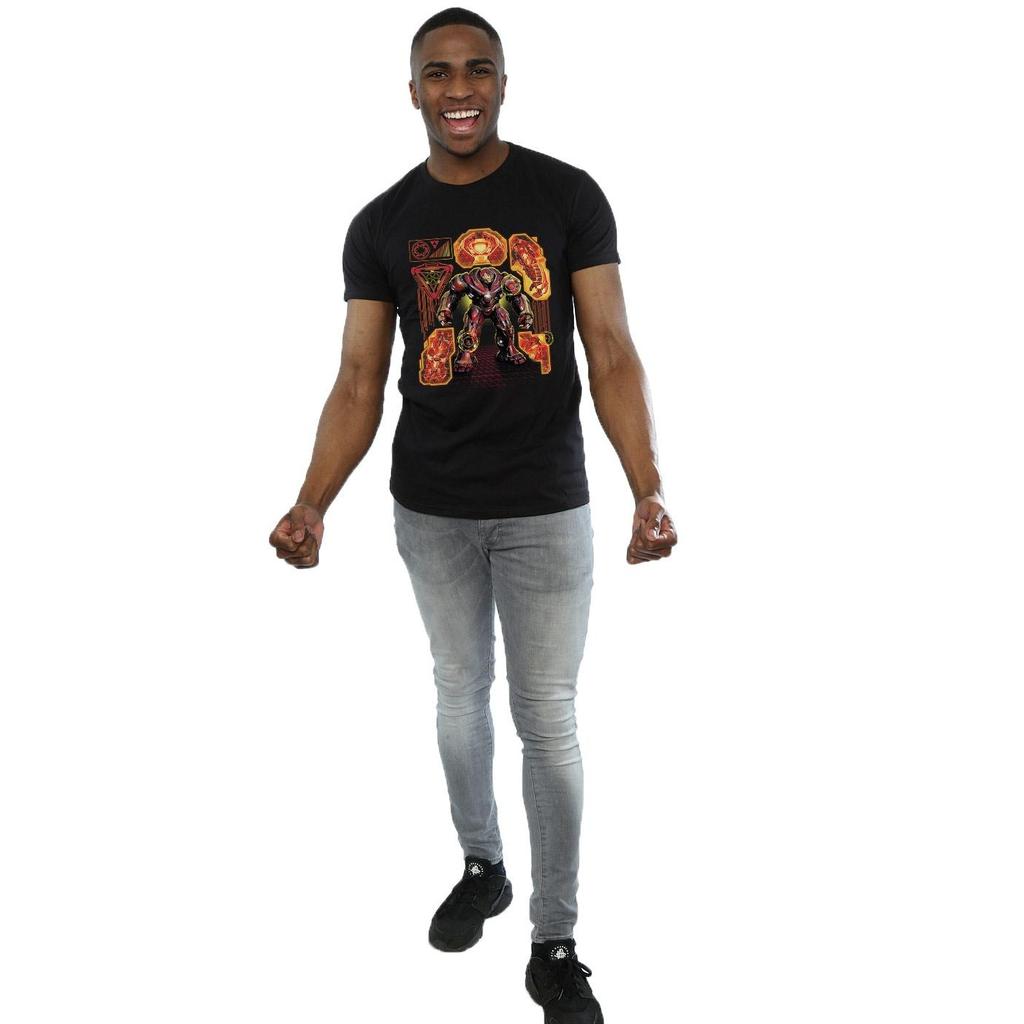 Marvel Mens Avengers Infinity War Hulkbuster Blueprint T-Shirt